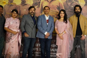 Vijayanand pre-release event attended by nihal and rishika sharma