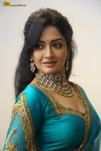 Indian actress vimala raman gorgeous looks in a blue lehenga choli