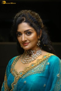 Indian actress vimala raman gorgeous looks in a blue lehenga choli