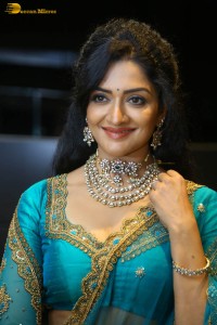Indian actress vimala raman gorgeous looks in a blue lehenga choli