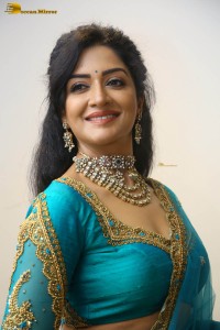 Indian actress vimala raman gorgeous looks in a blue lehenga choli