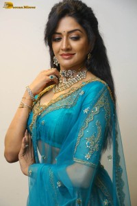Indian actress vimala raman gorgeous looks in a blue lehenga choli