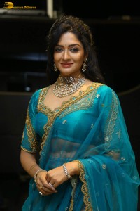 Indian actress vimala raman gorgeous looks in a blue lehenga choli