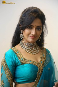 Indian actress vimala raman gorgeous looks in a blue lehenga choli