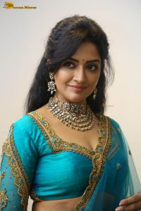 Indian actress vimala raman gorgeous looks in a blue lehenga choli