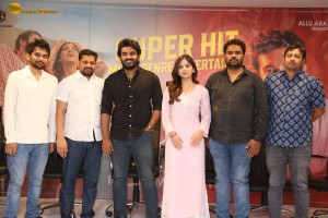 Vinaro Bhagyamu Vishnu Katha Success Meet attended by Kiran Abbavaram and Kashmira Pardeshi