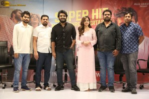 Vinaro Bhagyamu Vishnu Katha Success Meet attended by Kiran Abbavaram and Kashmira Pardeshi