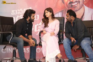 Vinaro Bhagyamu Vishnu Katha Success Meet attended by Kiran Abbavaram and Kashmira Pardeshi