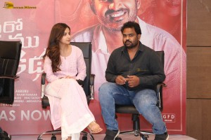 Vinaro Bhagyamu Vishnu Katha Success Meet attended by Kiran Abbavaram and Kashmira Pardeshi