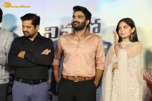 Teaser Launch of the Telugu film Vinaro Bhagyamu Vishnu Katha attended by Kiran Abbavaram and Kashmira Pardeshi