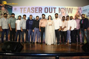 Teaser Launch of the Telugu film Vinaro Bhagyamu Vishnu Katha attended by Kiran Abbavaram and Kashmira Pardeshi