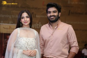 Teaser Launch of the Telugu film Vinaro Bhagyamu Vishnu Katha attended by Kiran Abbavaram and Kashmira Pardeshi