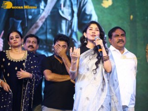 Sai Pallavi and Rana Daggubati attend the function of Telugu movie Virata Parvam titled Aathmeeya Veduka