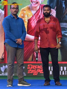 Sai Pallavi and Rana Daggubati attend the function of Telugu movie Virata Parvam titled Aathmeeya Veduka