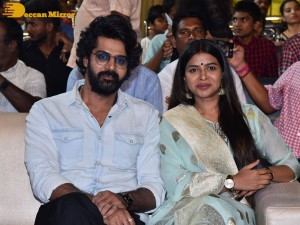 Sai Pallavi and Rana Daggubati attend the function of Telugu movie Virata Parvam titled Aathmeeya Veduka