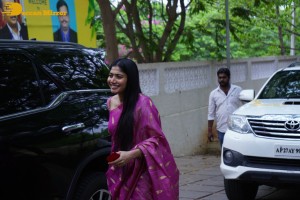 Sai Pallavi and Rana Daggubati in Guntur to promote their movie Virata Parvam