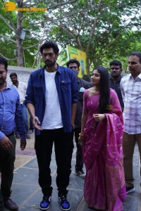 Sai Pallavi and Rana Daggubati in Guntur to promote their movie Virata Parvam
