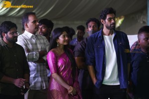 Sai Pallavi and Rana Daggubati in Guntur to promote their movie Virata Parvam