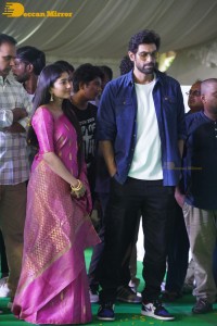 Sai Pallavi and Rana Daggubati in Guntur to promote their movie Virata Parvam