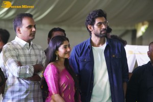 Sai Pallavi and Rana Daggubati in Guntur to promote their movie Virata Parvam