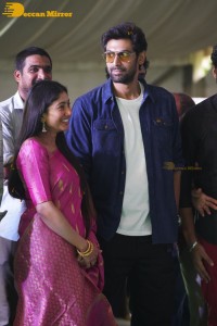Sai Pallavi and Rana Daggubati in Guntur to promote their movie Virata Parvam