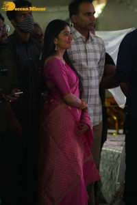 Sai Pallavi and Rana Daggubati in Guntur to promote their movie Virata Parvam