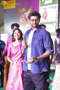 Sai Pallavi and Rana Daggubati in Guntur to promote their movie Virata Parvam
