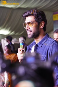 Sai Pallavi and Rana Daggubati in Guntur to promote their movie Virata Parvam