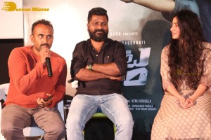 Sai Pallavi and Daggubati Suresh Babu attend the Press Meet of the movie Virata Parvam