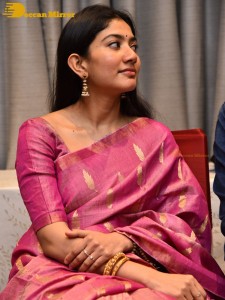 Sai Pallavi and Rana Daggubati in Vijayawada to promote their movie Virata Parvam