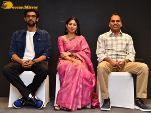 Sai Pallavi and Rana Daggubati in Vijayawada to promote their movie Virata Parvam