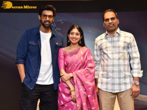 Sai Pallavi and Rana Daggubati in Vijayawada to promote their movie Virata Parvam