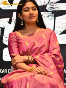 Sai Pallavi and Rana Daggubati in Vijayawada to promote their movie Virata Parvam