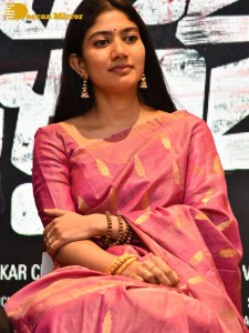 Sai Pallavi and Rana Daggubati in Vijayawada to promote their movie Virata Parvam