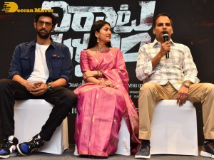 Sai Pallavi and Rana Daggubati in Vijayawada to promote their movie Virata Parvam