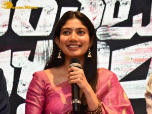 Sai Pallavi and Rana Daggubati in Vijayawada to promote their movie Virata Parvam