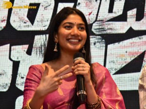 Sai Pallavi and Rana Daggubati in Vijayawada to promote their movie Virata Parvam