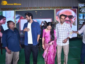Sai Pallavi and Rana Daggubati in Vignan College to promote their movie Virata Parvam