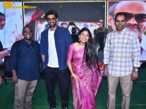 Sai Pallavi and Rana Daggubati in Vignan College to promote their movie Virata Parvam