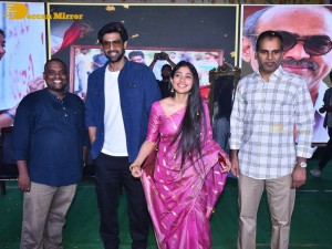 Sai Pallavi and Rana Daggubati in Vignan College to promote their movie Virata Parvam