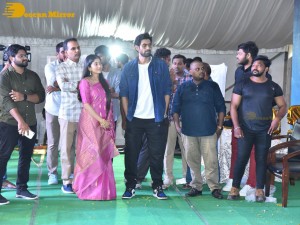 Sai Pallavi and Rana Daggubati in Vignan College to promote their movie Virata Parvam