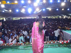 Sai Pallavi and Rana Daggubati in Vignan College to promote their movie Virata Parvam