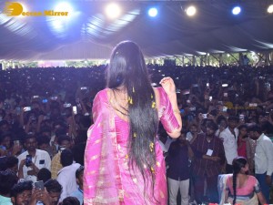 Sai Pallavi and Rana Daggubati in Vignan College to promote their movie Virata Parvam