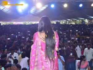 Sai Pallavi and Rana Daggubati in Vignan College to promote their movie Virata Parvam