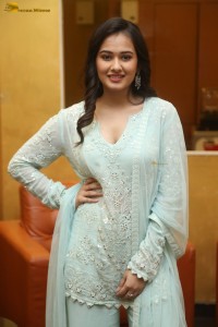 actress Virti Vaghani beautiful in a light green salwar dress