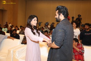 Virupaksha Thank You Meet attended by Sai Dharam Tej and Samyuktha Menon