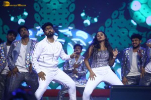 Waltair Veerayya mega mass party attended by Chiranjeevi, Ravi Teja, Urvashi Rautela and Catherine Tresa