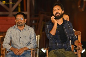 Chiranjeevi and Ravi Teja attend the Press Meet of the movie Waltair Veerayya