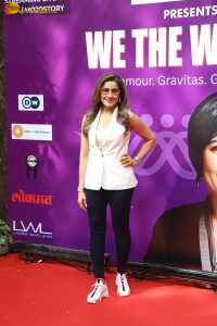 We The Women hosted by Barkha Dutt and attended by Janhvi Kapoor, Dia Mirza, Malaika Arora, and Neha Dhupia