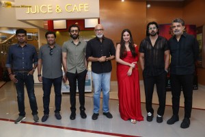 Weapon Press Meet attended by Vasanth Ravi, Tanya Hope, and Sathyaraj